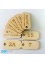 Номерок на ключи деревянный форма на выбор (арт.Nk2) 2021